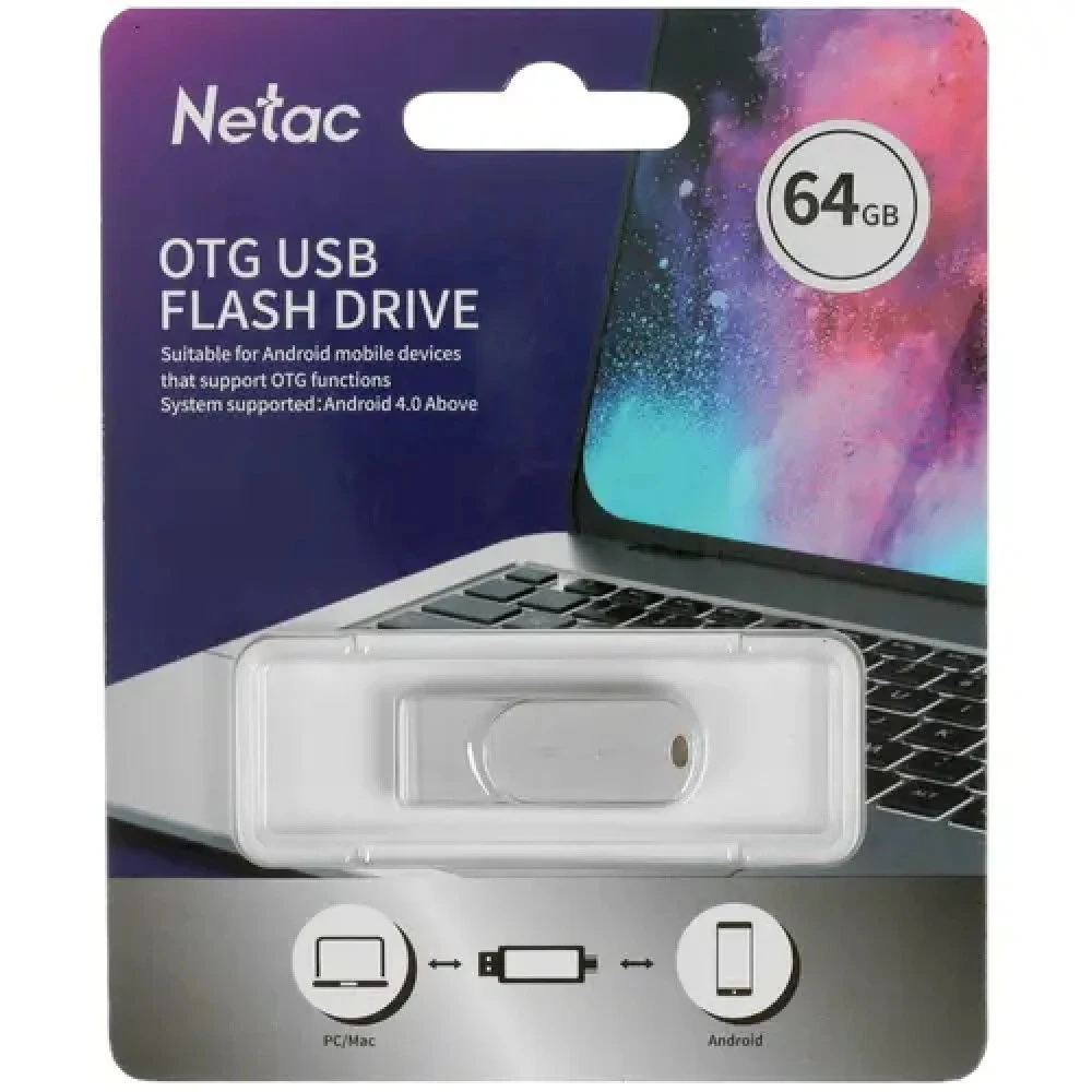 USB флешка (Flash) Netac U785C [NT03U785C-064G-30PN] 64 ГБ
