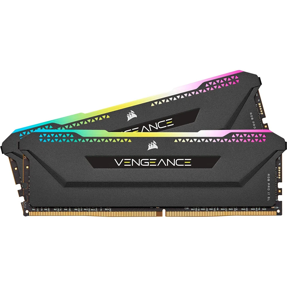 ОЗУ Corsair Vengeance RGB PRO SL CMH32GX4M2Z3200C16 DIMM, DDR4, 32 Гб (2 х 16 Гб), 3200 МГц