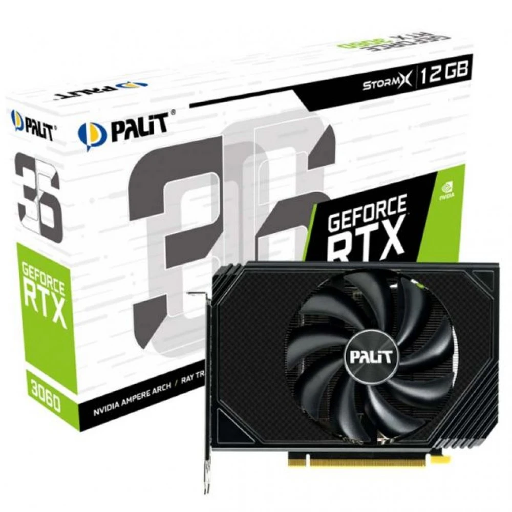 Видеокарта Palit GeForce RTX 3060 StormX NE63060019K9-190AF 12 ГБ