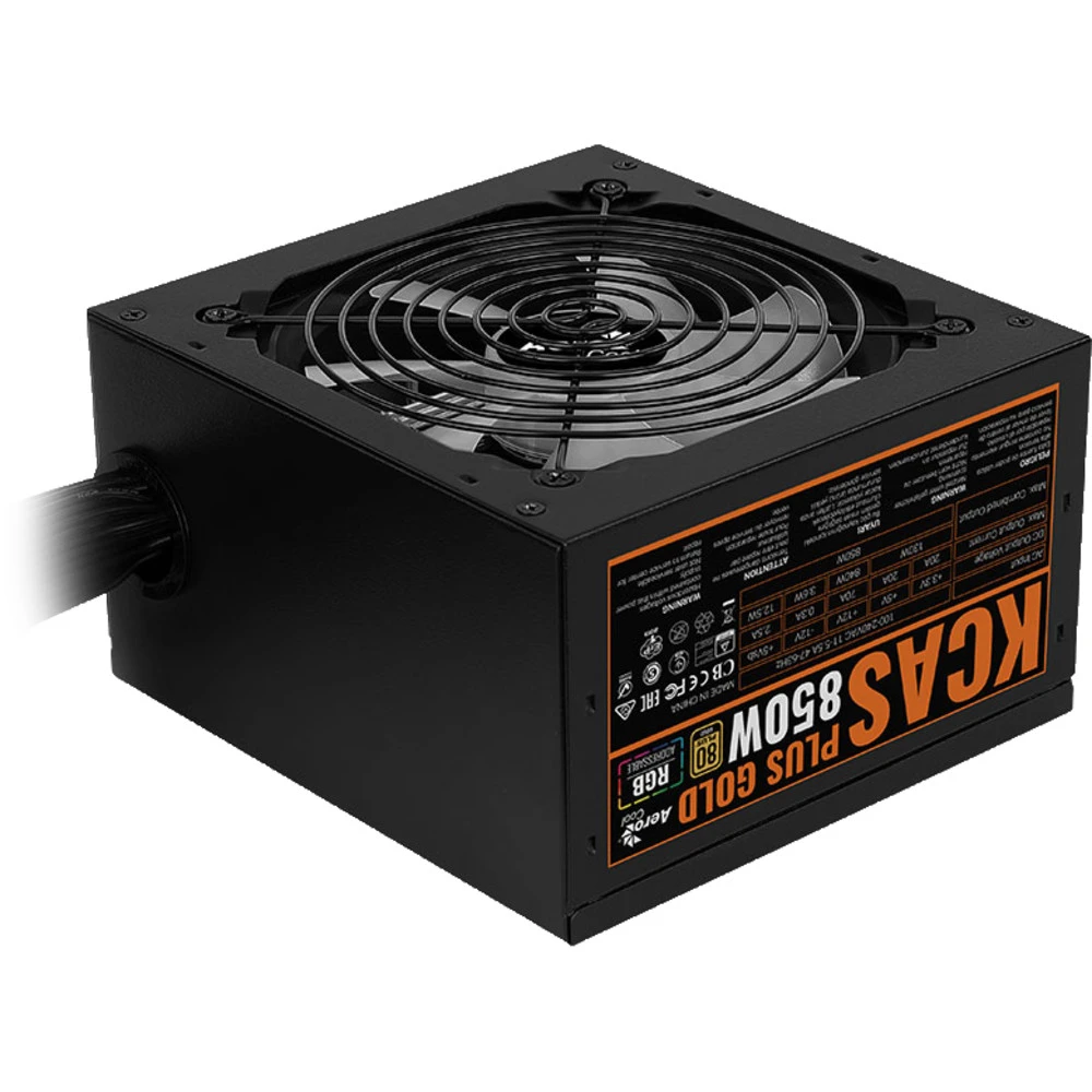 Блок питания Aerocool KCAS PLUS GOLD 850W ACPG-KP85FEC.11 850 Вт, 80+ Gold