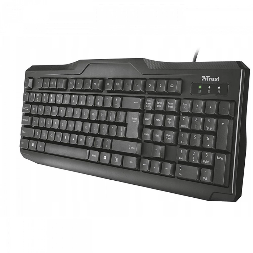 Клавиатура Trust Keyboard Classicline Black 21200 Проводная, USB