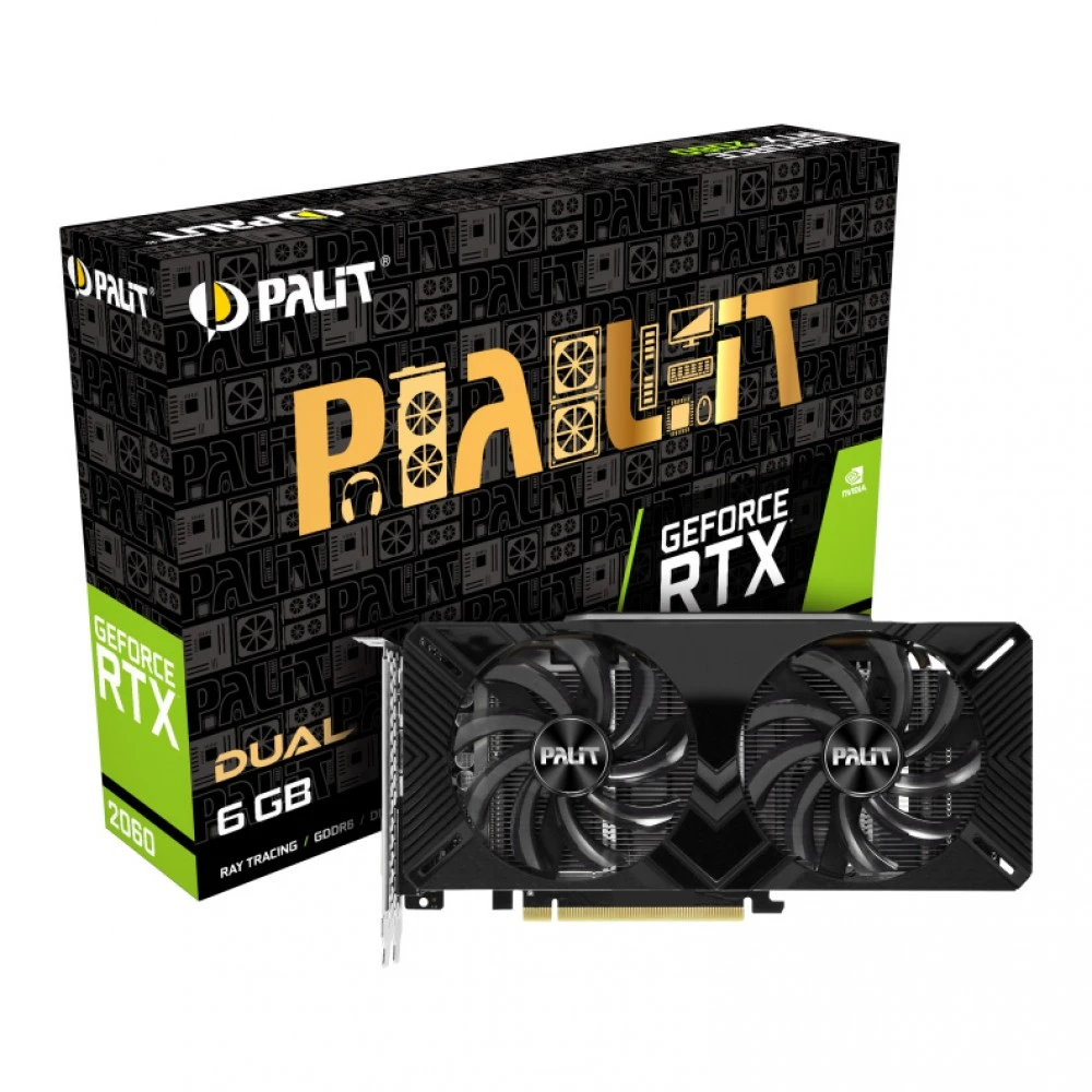 Видеокарта Palit RTX 2060 Dual NE62060018J9-1160A-1 6 ГБ