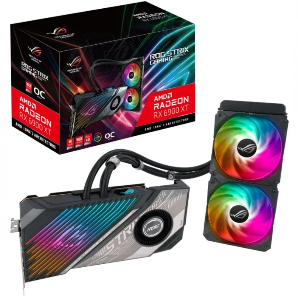 Видеокарта Asus ROG-STRIX-LC-RX6900XT-O16G-GAMING 16 ГБ
