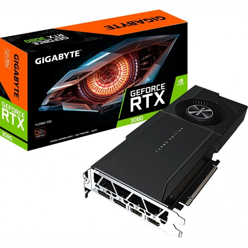 Видеокарта Gigabyte GeForce RTX 3080 TURBO 10G GV-N3080TURBO-10GD 10 ГБ