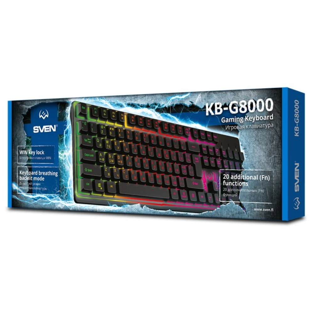 Клавиатура Sven KB-G8000 SV-019907 Проводная, USB
