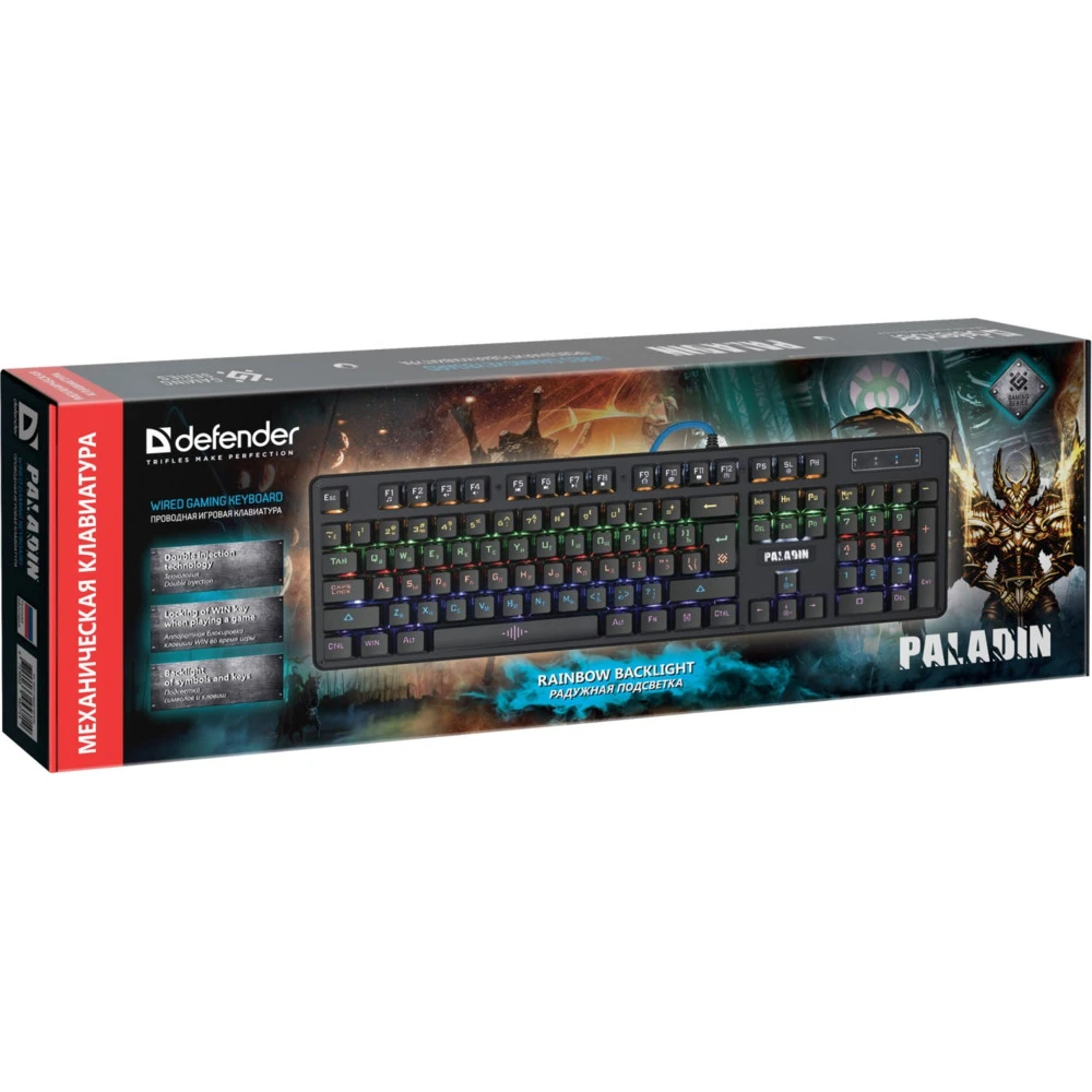 Клавиатура Defender Paladin GK-370L 45371 Проводная, USB
