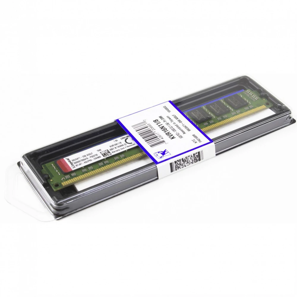 ОЗУ Kingston 8 ГБ KVR16N11/8WP DIMM, DDR3, 8 Гб, 1600 МГц