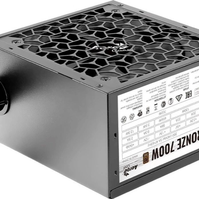 Блок питания Aerocool AERO BRONZE 700 700 Вт, 80+ Bronze