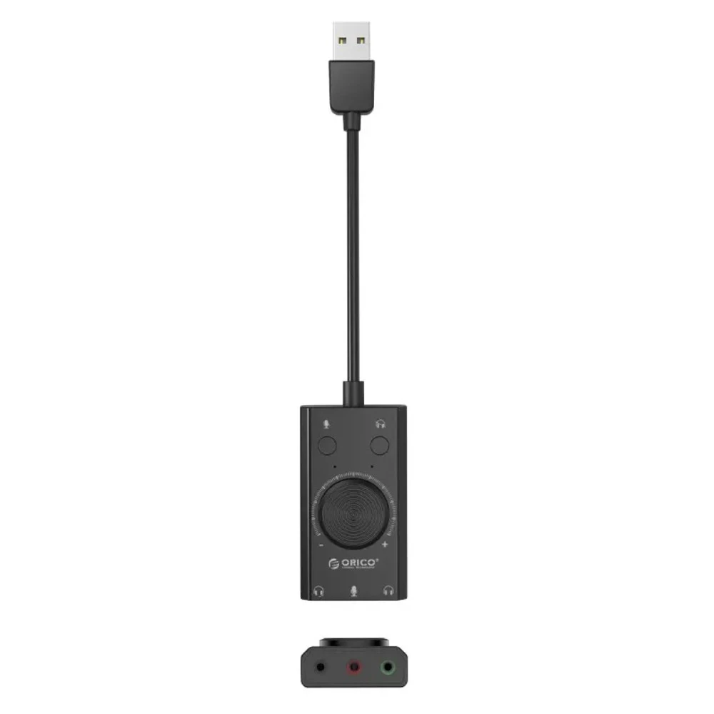 Аксессуар для ПК и Ноутбука ORICO Звуковая карта внешняя USB ORICO SC2-BK-EP USB2.0 3767.2