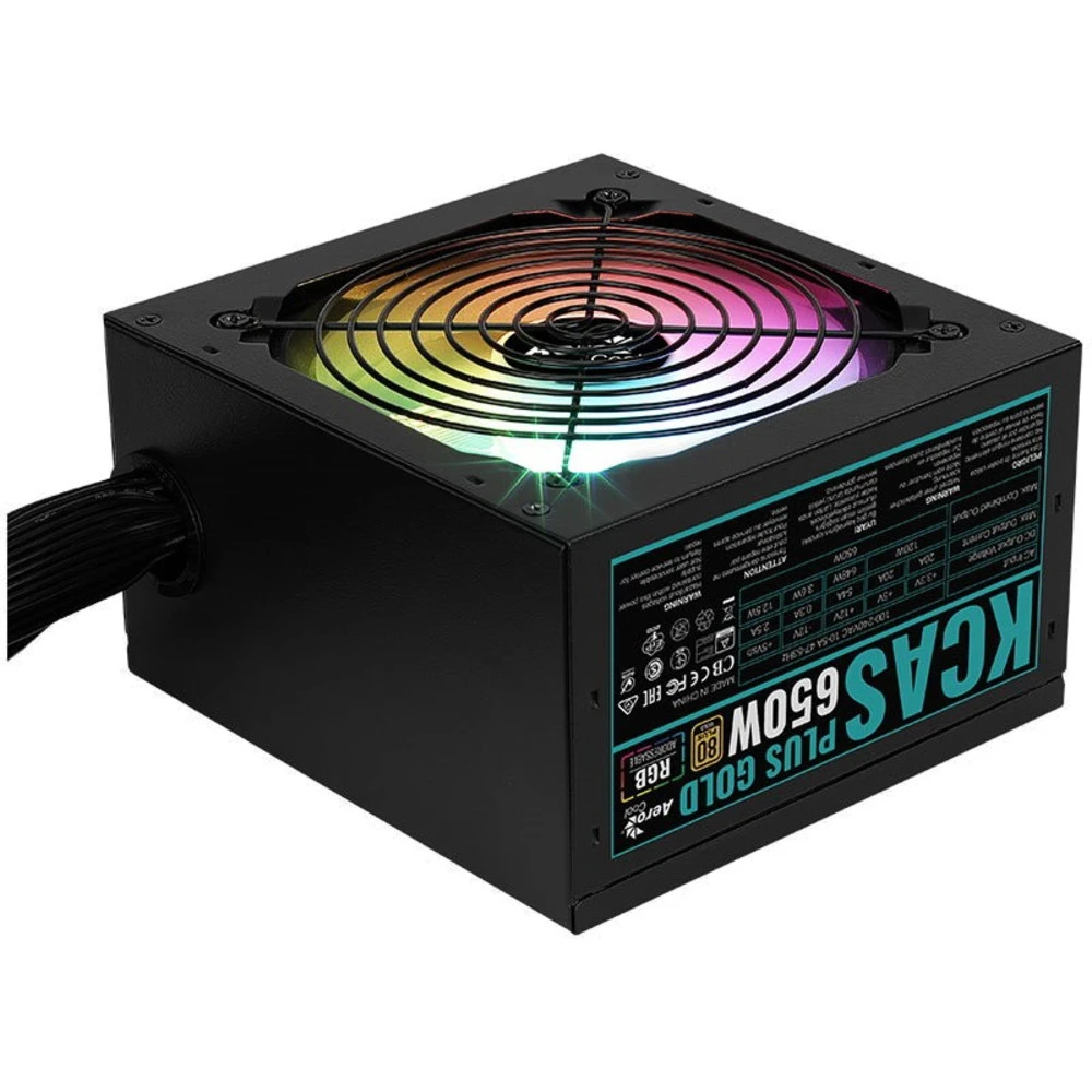 Блок питания Aerocool ATX 650W KCAS PLUS GOLD ACPG-KP65FEC.11 650 Вт, 80+ Gold
