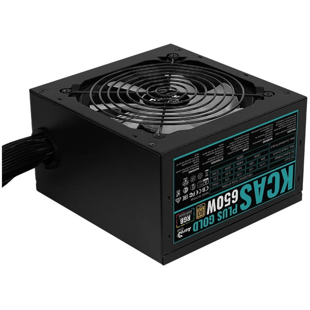 Блок питания Aerocool ATX 650W KCAS PLUS GOLD ACPG-KP65FEC.11 650 Вт, 80+ Gold