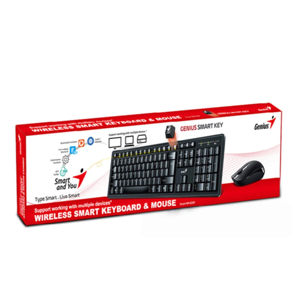 Клавиатура + мышь Genius Smart KM-8200 31340003417