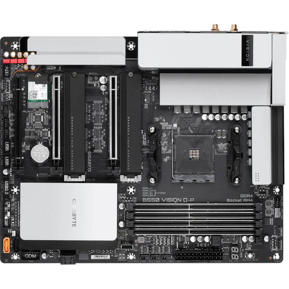 Материнская плата Gigabyte B550 VISION D-P ATX, AMD AM4