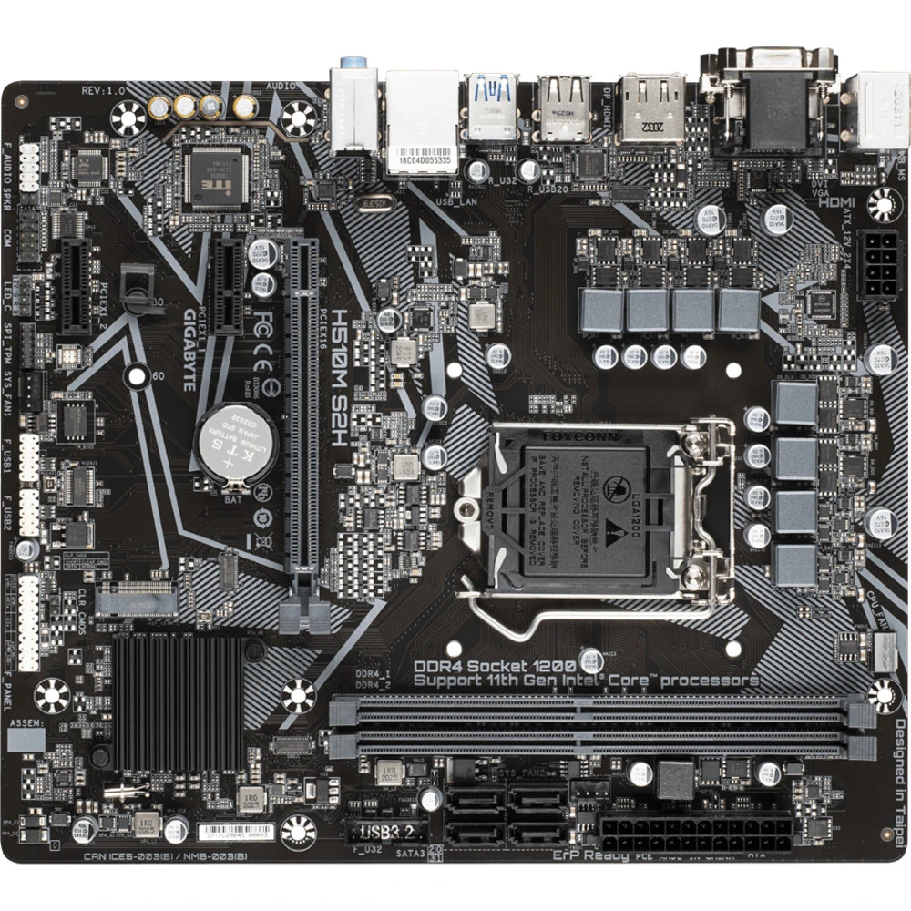 Материнская плата Gigabyte H510M S2H Micro-ATX, LGA 1200