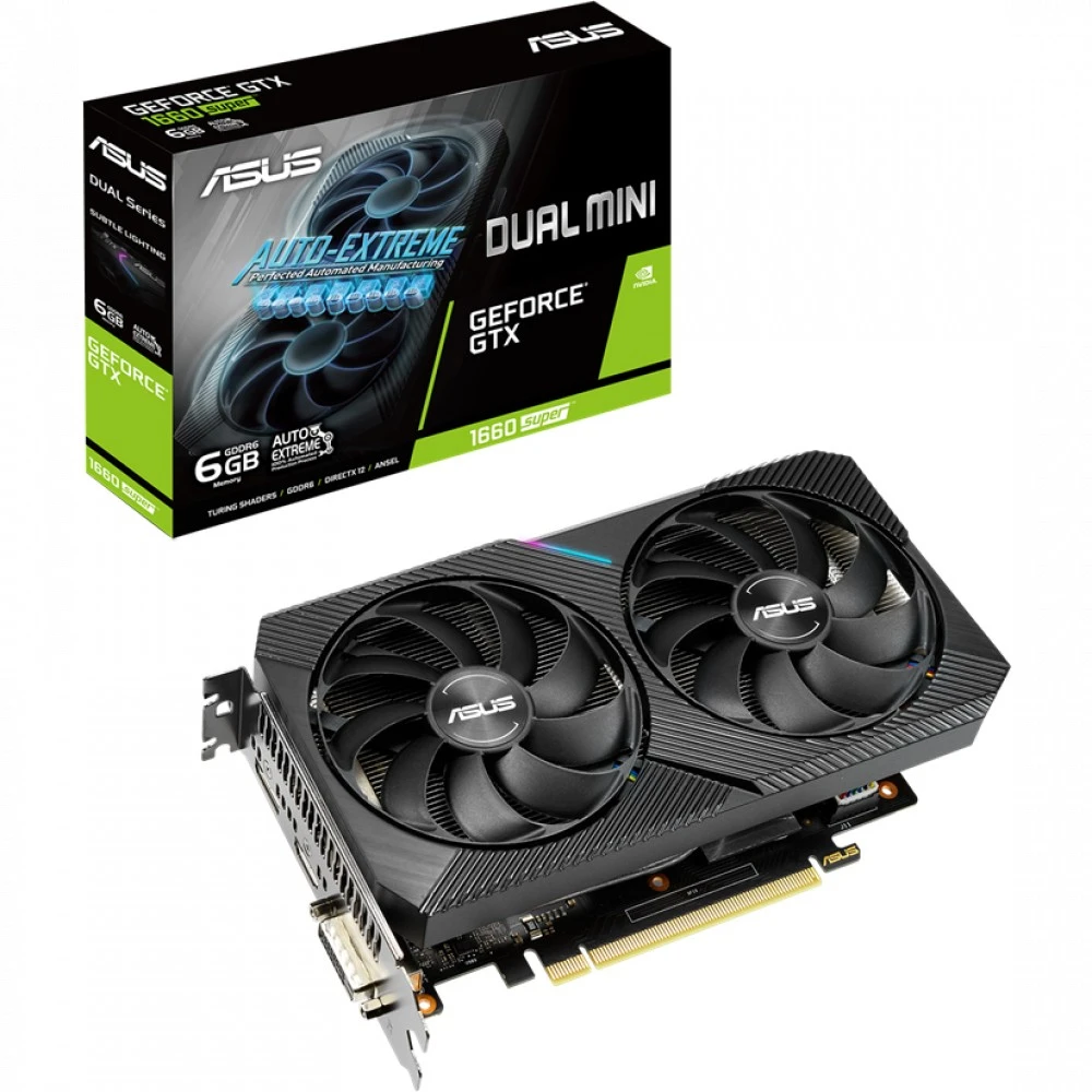 Видеокарта Asus DUAL-GTX1660S-6G-MINI 6 ГБ