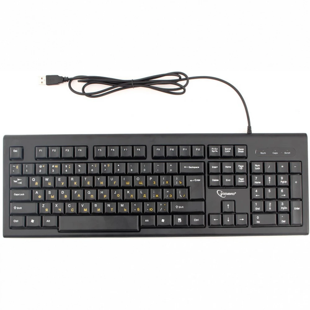 Клавиатура Gembird KB-8354U-BL Проводная, USB
