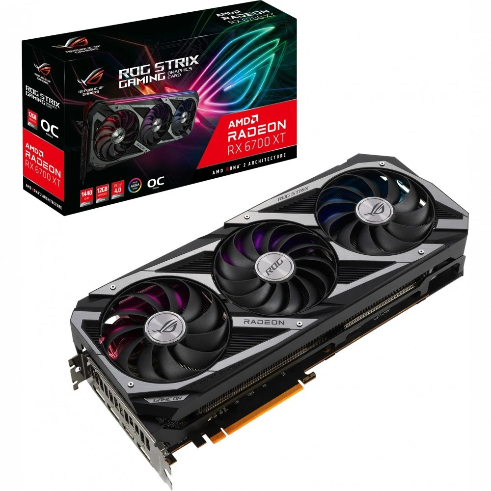 Видеокарта Asus ROG-STRIX-RX6700XT-O12G-GAMING 12 ГБ