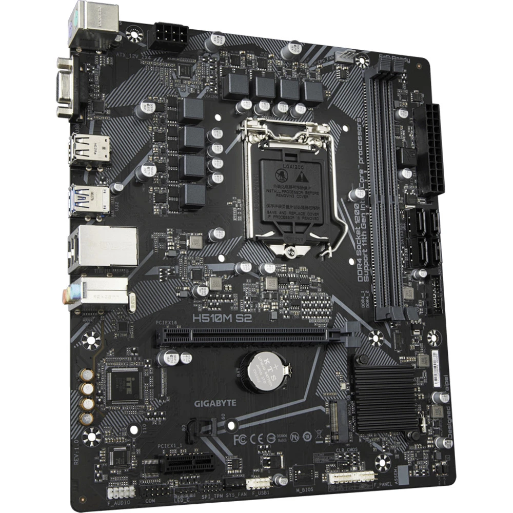 Материнская плата Gigabyte H510M S2 Micro-ATX, LGA 1200