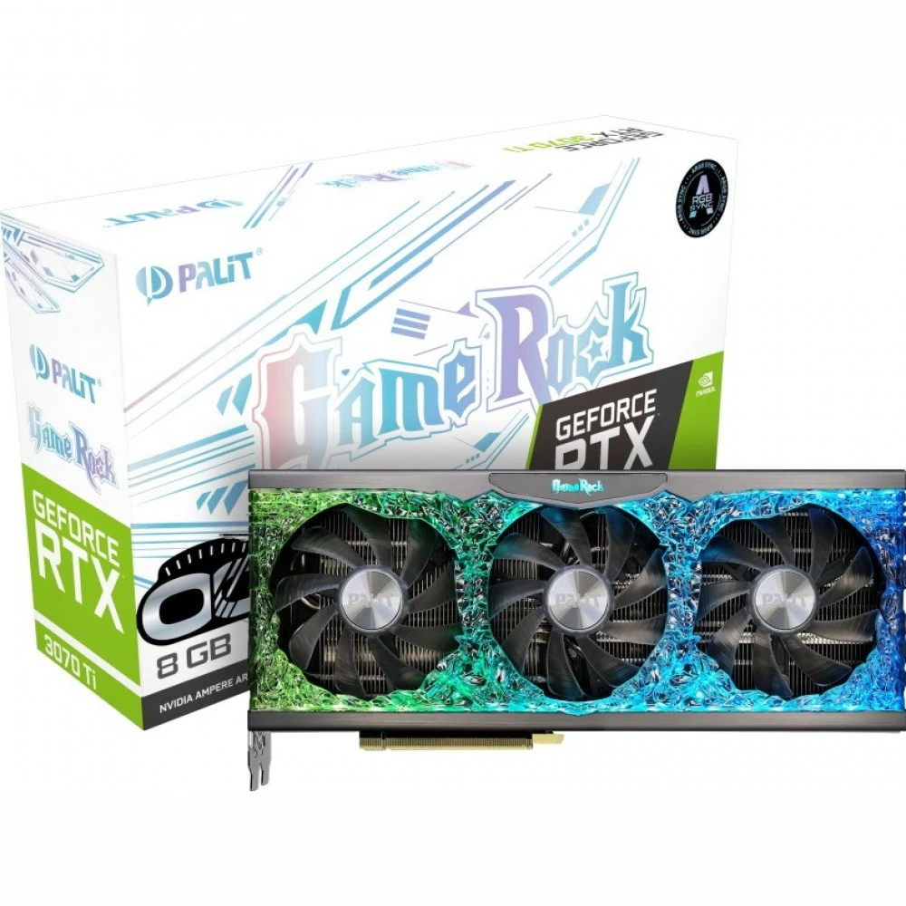 Видеокарта Palit RTX 3070 Ti GameRock OC (NED307TT19P2-1047G) 8 ГБ
