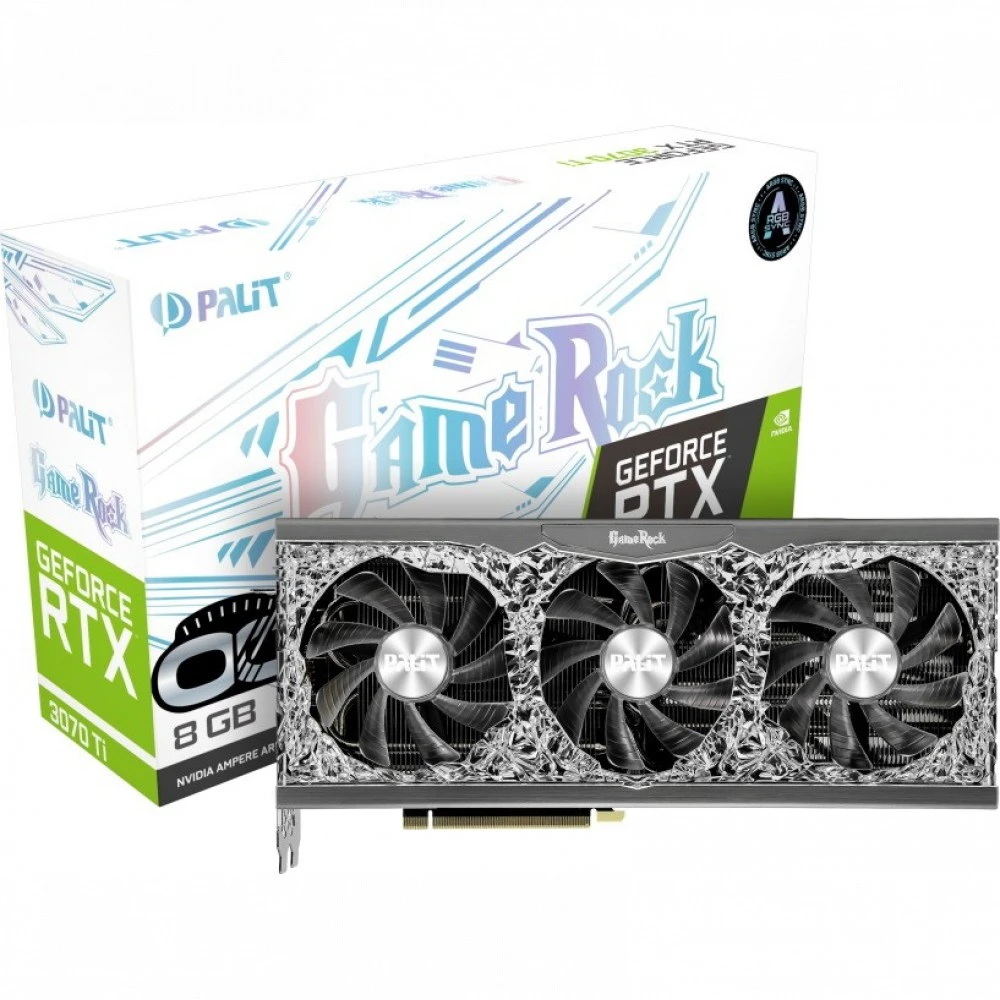 Видеокарта Palit RTX 3070 Ti GameRock OC (NED307TT19P2-1047G) 8 ГБ