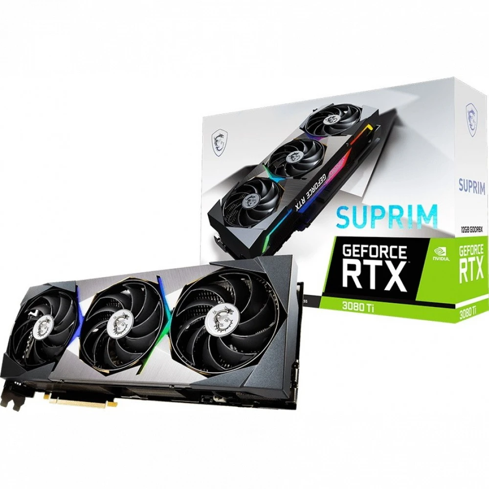 Видеокарта MSI GeForce RTX 3080 Ti SUPRIM X 12G RTX 3080 TI SUPRIM X 12G 12 ГБ
