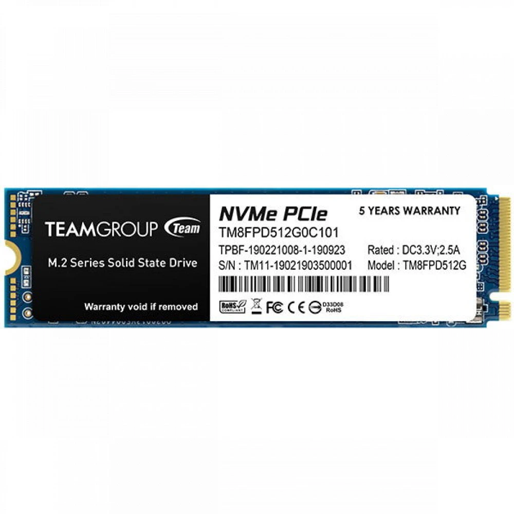 Жесткий диск Team Group MP33 PRO TM8FPD002T0C101 SSD (твердотельные), 2 ТБ, M.2, PCIe