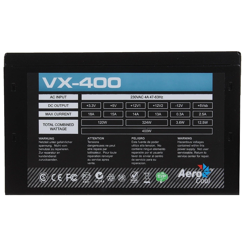 Блок питания Aerocool VX-400 400 Вт