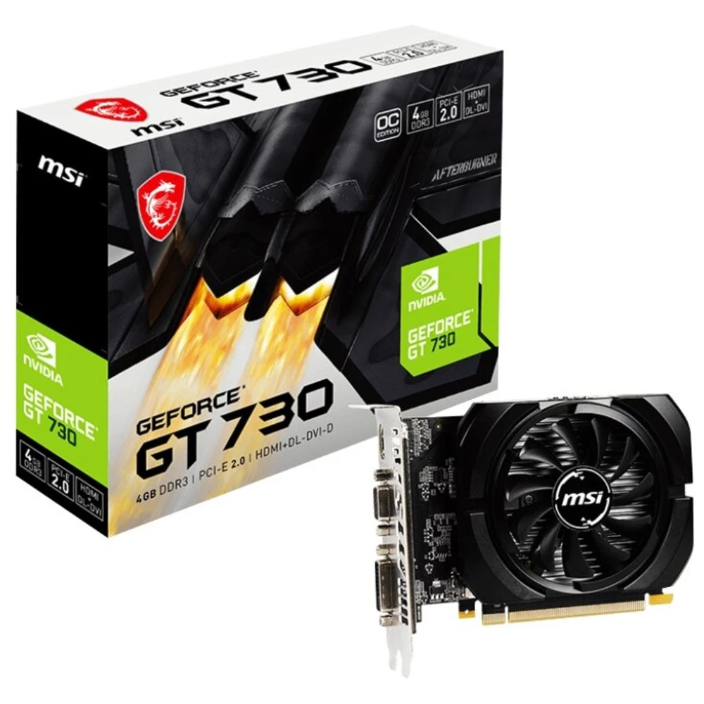 Видеокарта MSI GeForce GT 730 4GB (N730K-4GD3/OCV1) 4 ГБ