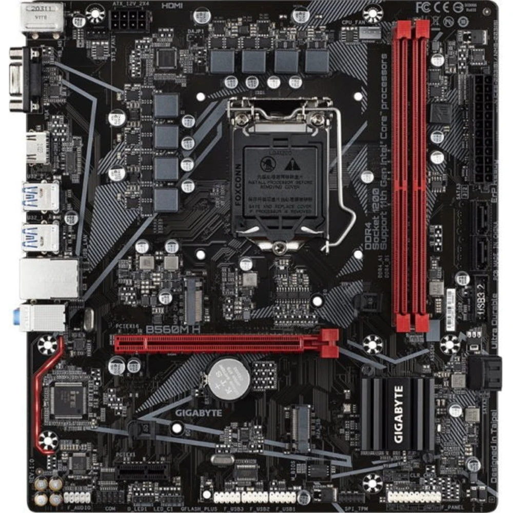 Материнская плата Gigabyte B560M H Micro-ATX, LGA 1200