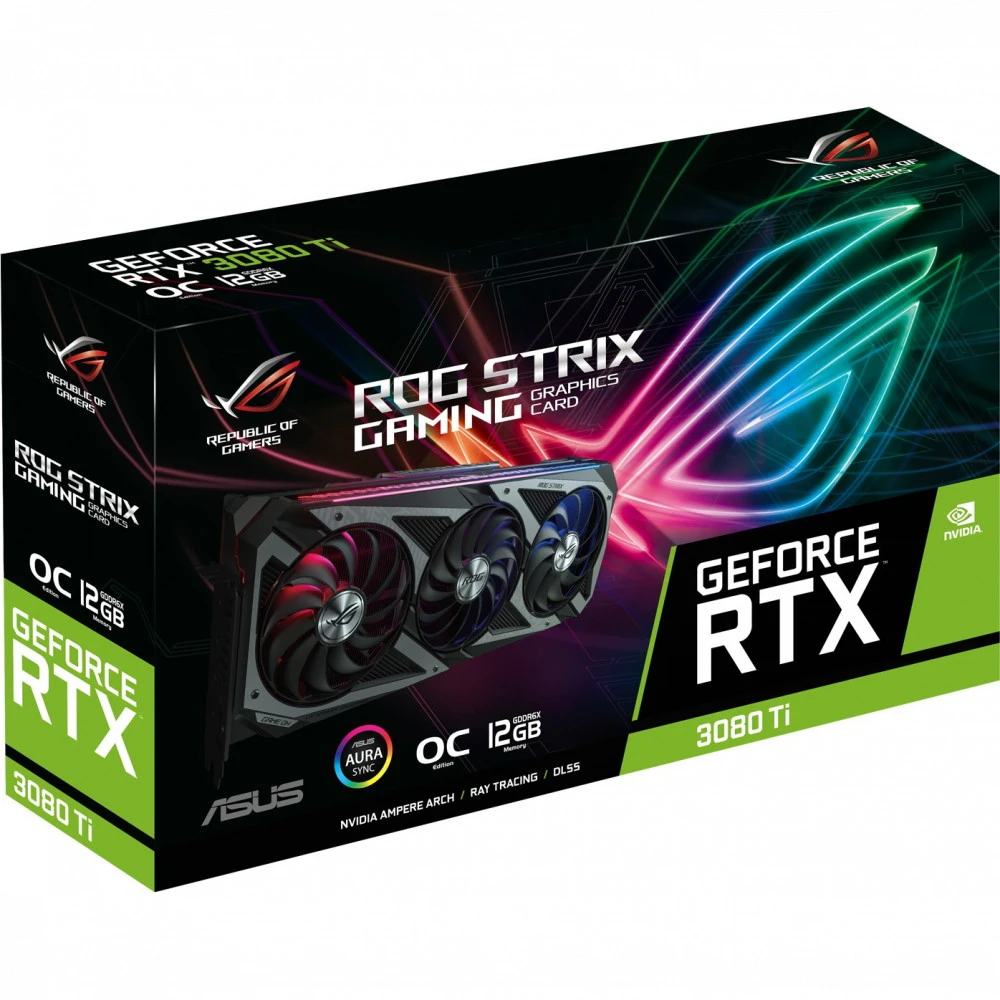 Видеокарта Asus RTX 3080 Ti ROG STRIX OC ROG-STRIX-RTX3080TI-O12G-GAMING 12 ГБ