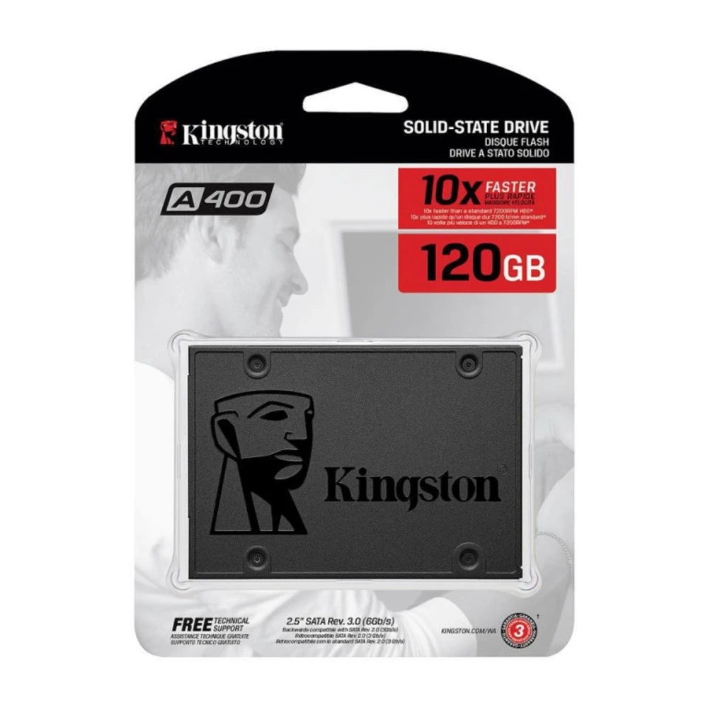 Жесткий диск Kingston SA400S37/120G SSD (твердотельные), 120 ГБ, 2.5 дюйма, SATA