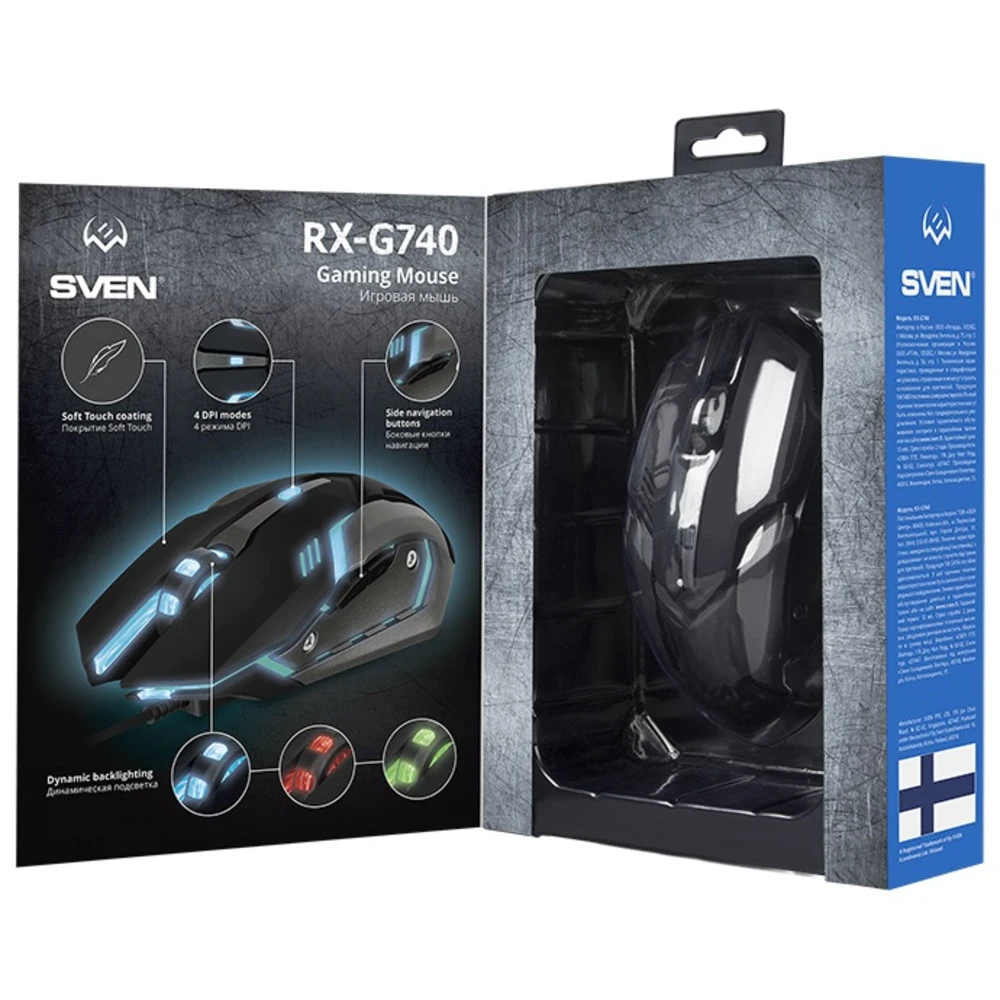Мышь Sven RX-G740 SV-018344 Игровые, Проводная