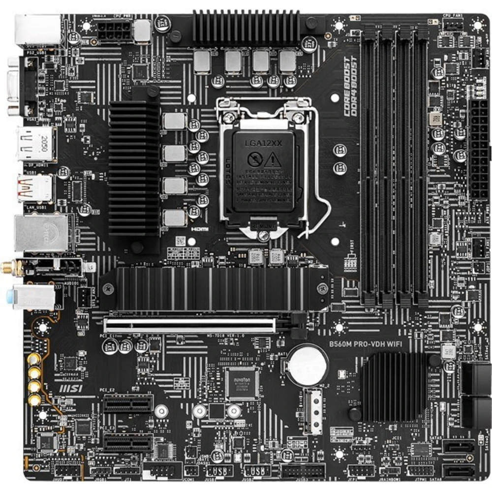 Материнская плата MSI B560M PRO-VDH WiFi B560M PRO-VDH WIFI Micro-ATX, LGA 1200