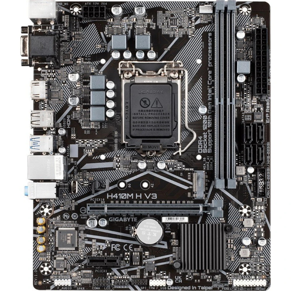 Материнская плата Gigabyte H410M H V3 Micro-ATX, LGA 1200