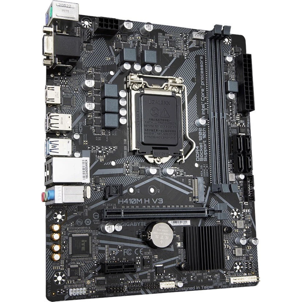 Материнская плата Gigabyte H410M H V3 Micro-ATX, LGA 1200