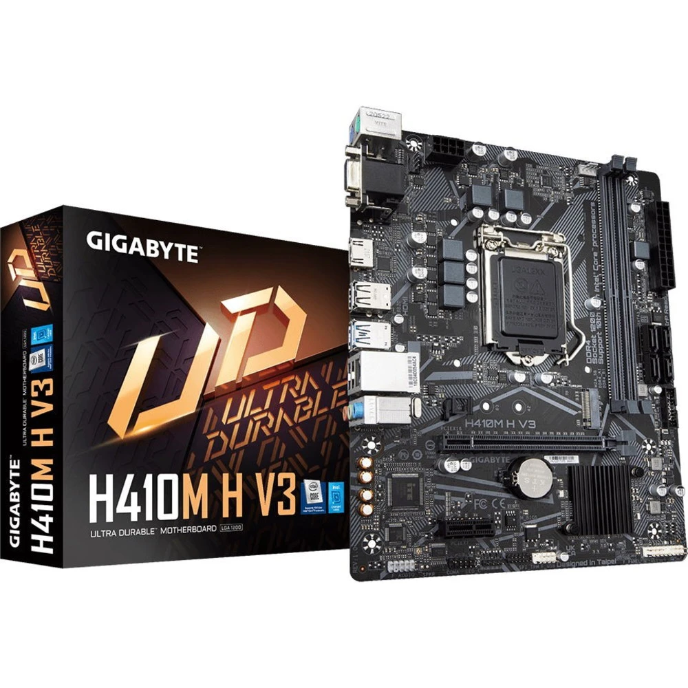 Материнская плата Gigabyte H410M H V3 Micro-ATX, LGA 1200