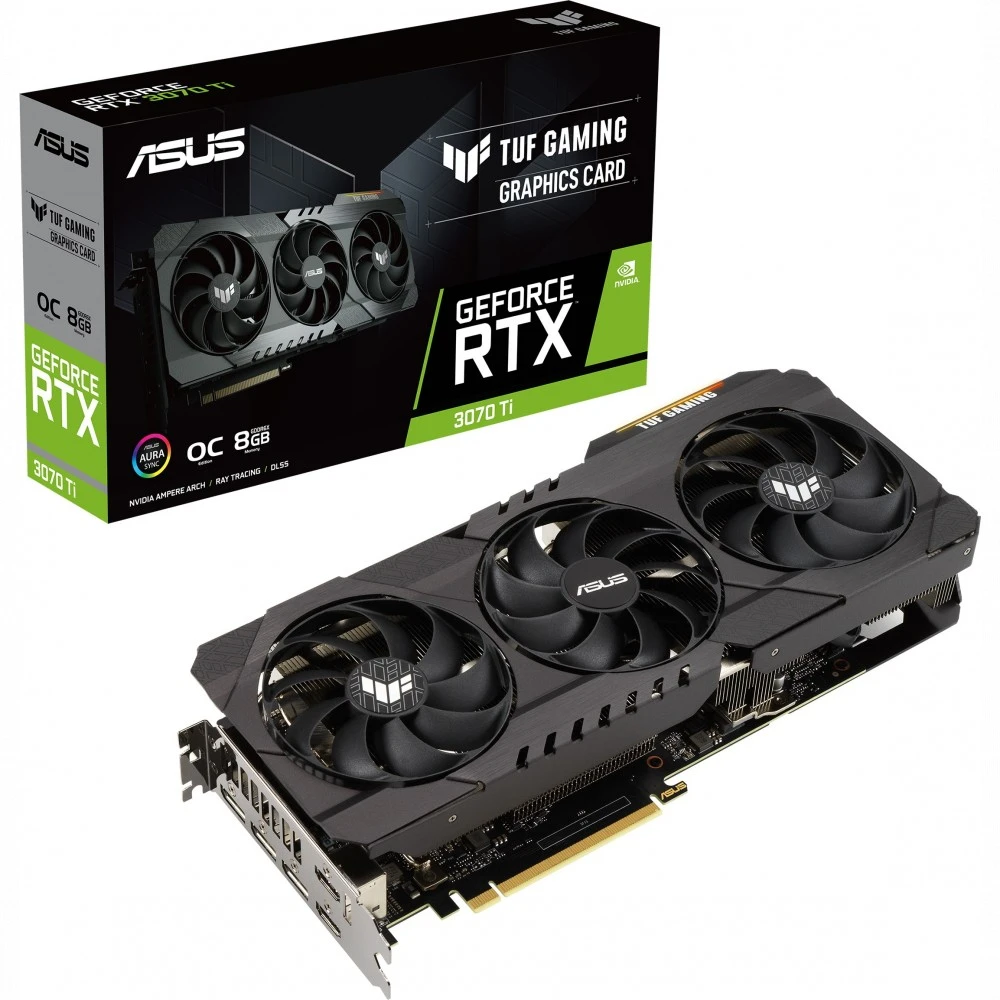 Видеокарта Asus GeForce RTX 3070 Ti TUF Gaming OC (TUF-RTX3070TI-O8G-GAMING) 8 ГБ