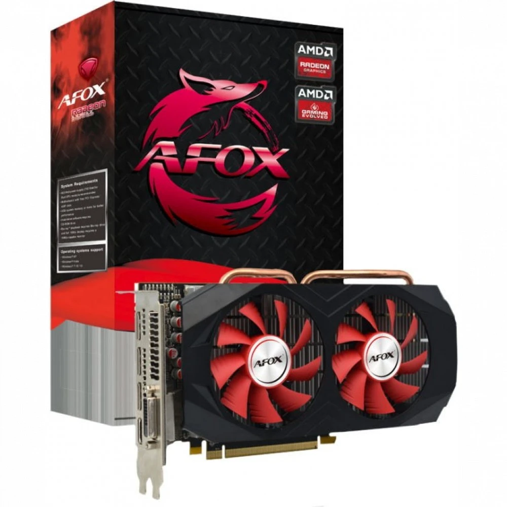 Видеокарта AFOX Radeon RX 570 AFRX570-8192D5H3-V2 8 ГБ