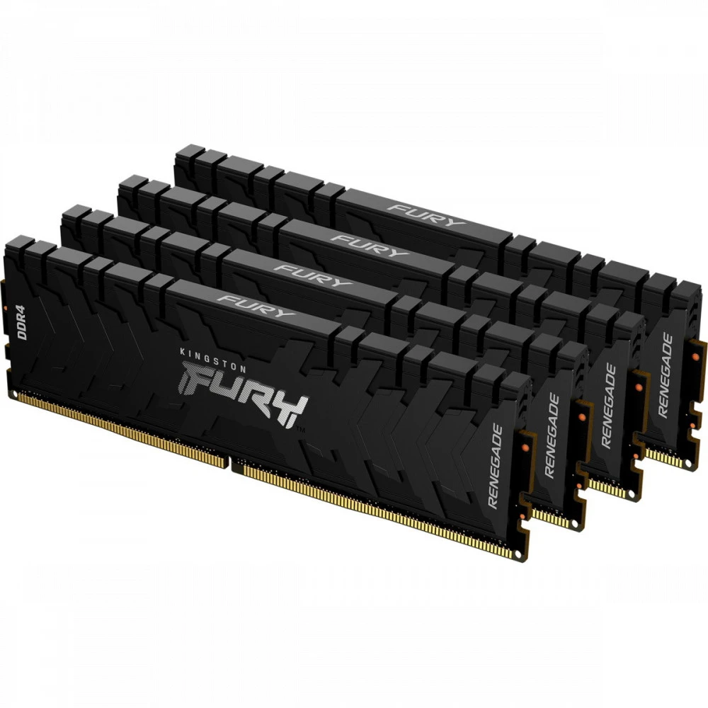 ОЗУ Kingston Fury Renegade 128 ГБ KF432C16RBK4/128 DIMM, DDR4, 128 Гб (4 х 32 Гб), 3200 МГц