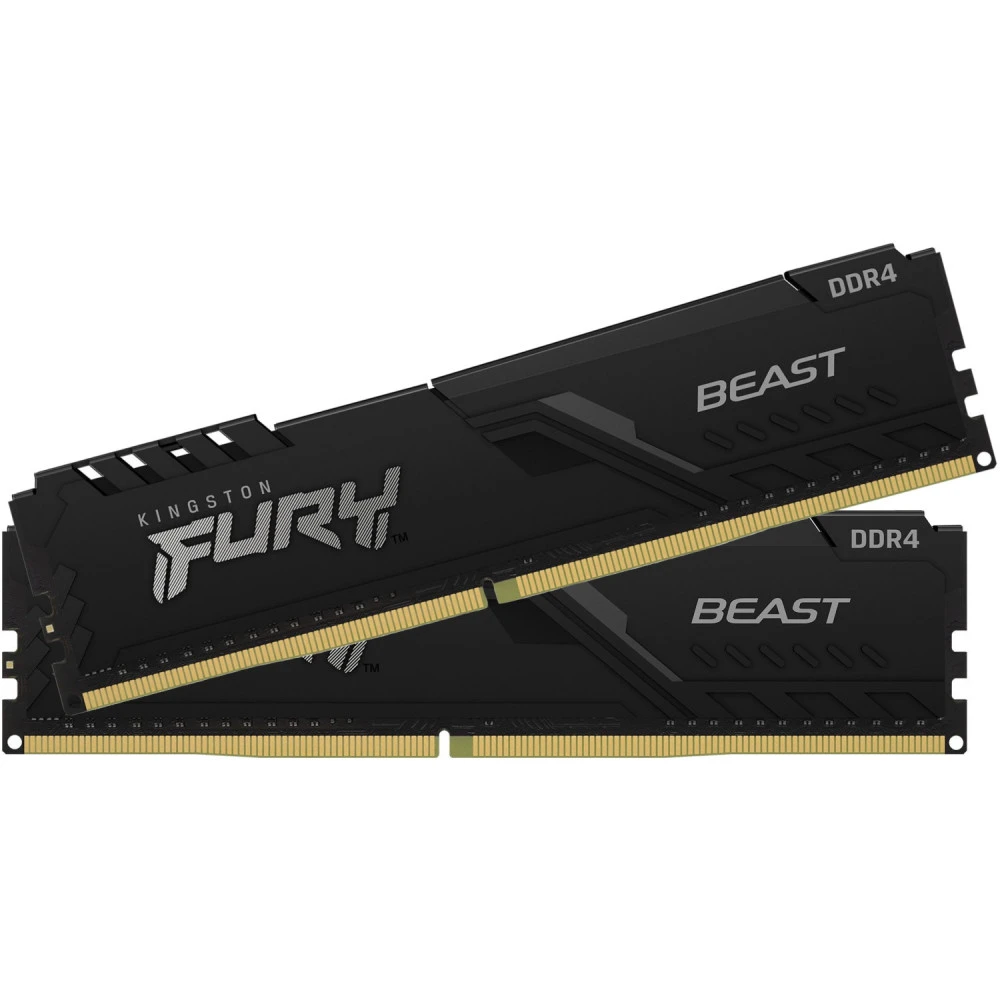 ОЗУ Kingston Fury Beast KF437C19BBK2/16 DIMM, DDR4, 16 Гб (2 х 8 Гб), 3733 МГц