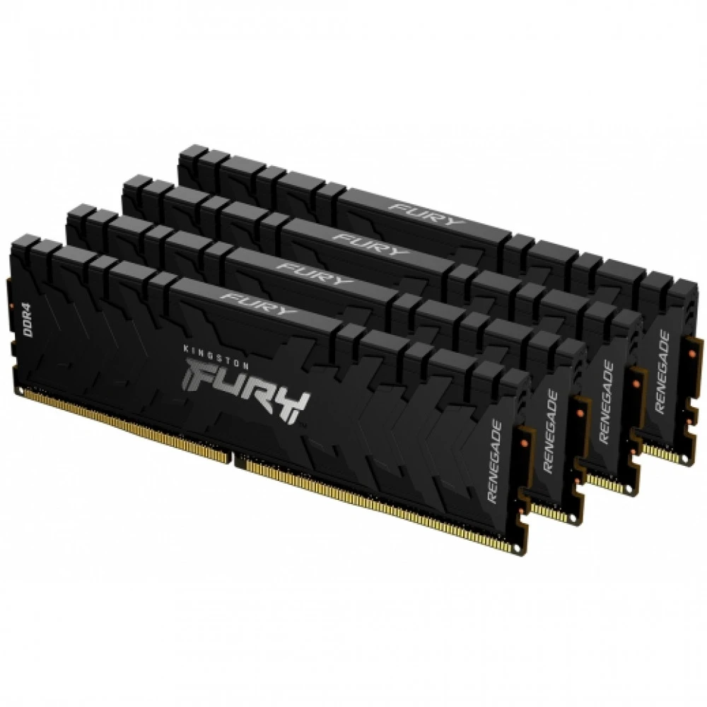 ОЗУ Kingston Fury Renegade KF432C16RBK4/32 DIMM, DDR4, 32 Гб (4 х 8 Гб), 3200 МГц