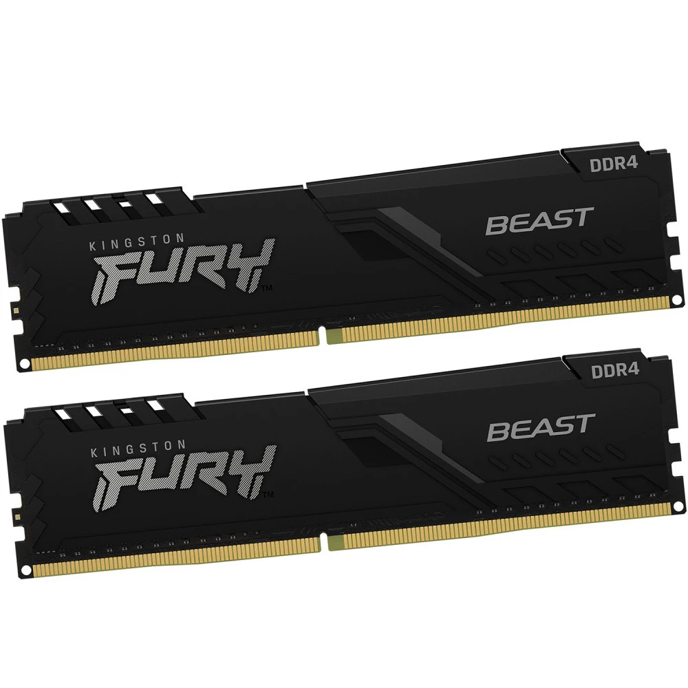 ОЗУ Kingston FURY Beast 64 ГБ KF432C16BBK2/64 DIMM, DDR4, 64 Гб (2 х 32 Гб), 3200 МГц
