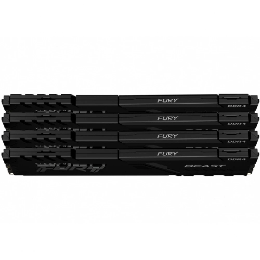 ОЗУ Kingston Fury Beast KF436C18BBK4/64 DIMM, DDR4, 64 Гб (4 х 16 Гб), 3600 МГц