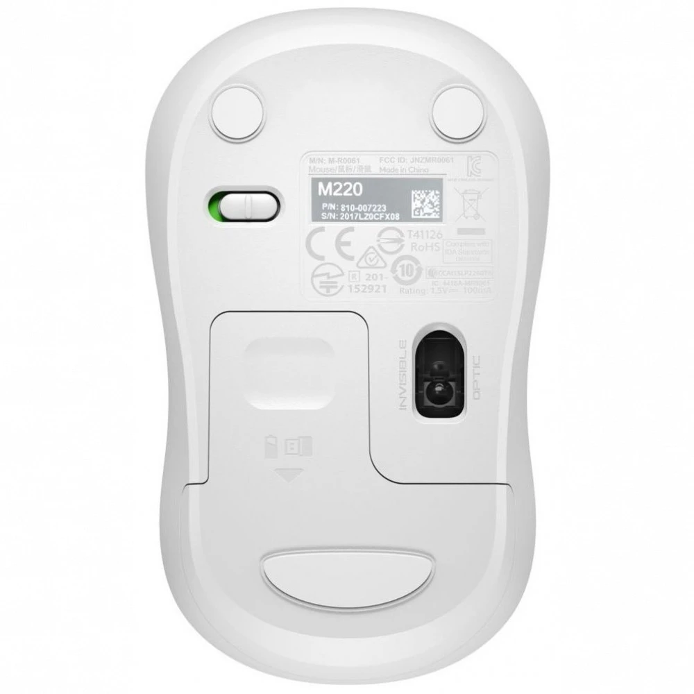 Мышь Logitech M220 Silent Offwhite 910-006128 Премиальные, Беспроводная