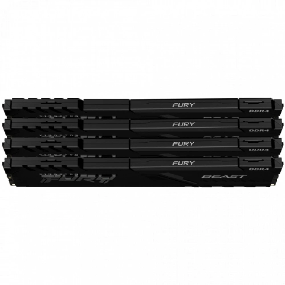 ОЗУ Kingston Fury Beast KF436C18BBK4/128 DIMM, DDR4, 128 Гб (4 х 32 Гб), 3600 МГц