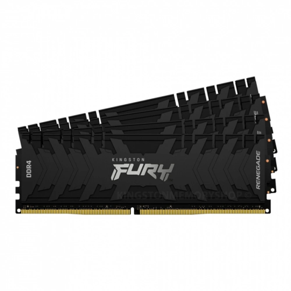 ОЗУ Kingston FURY Renegade Black 64 ГБ KF436C16RB1K4/64 DIMM, DDR4, 64 Гб (4 х 16 Гб), 3600 МГц