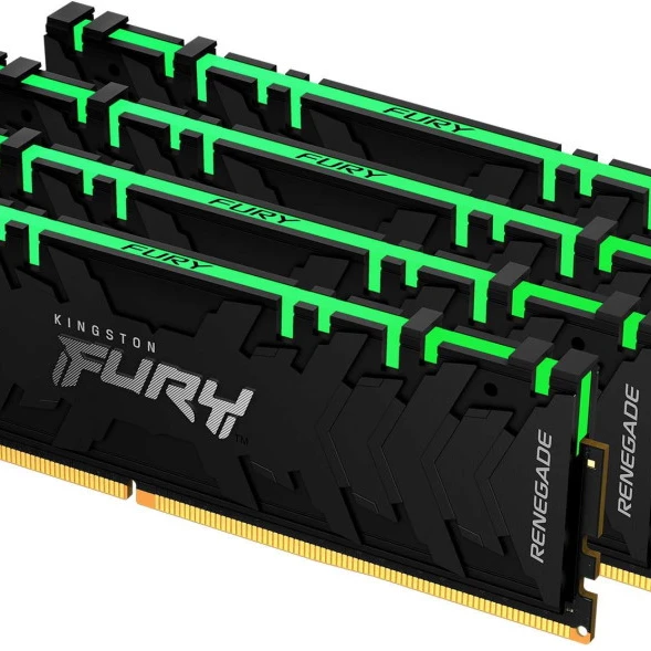 ОЗУ Kingston 4/16 ГБ FURY Renegade RGB KF436C16RB1AK4/64 DIMM, DDR4, 64 Гб (4 х 16 Гб), 3600 МГц