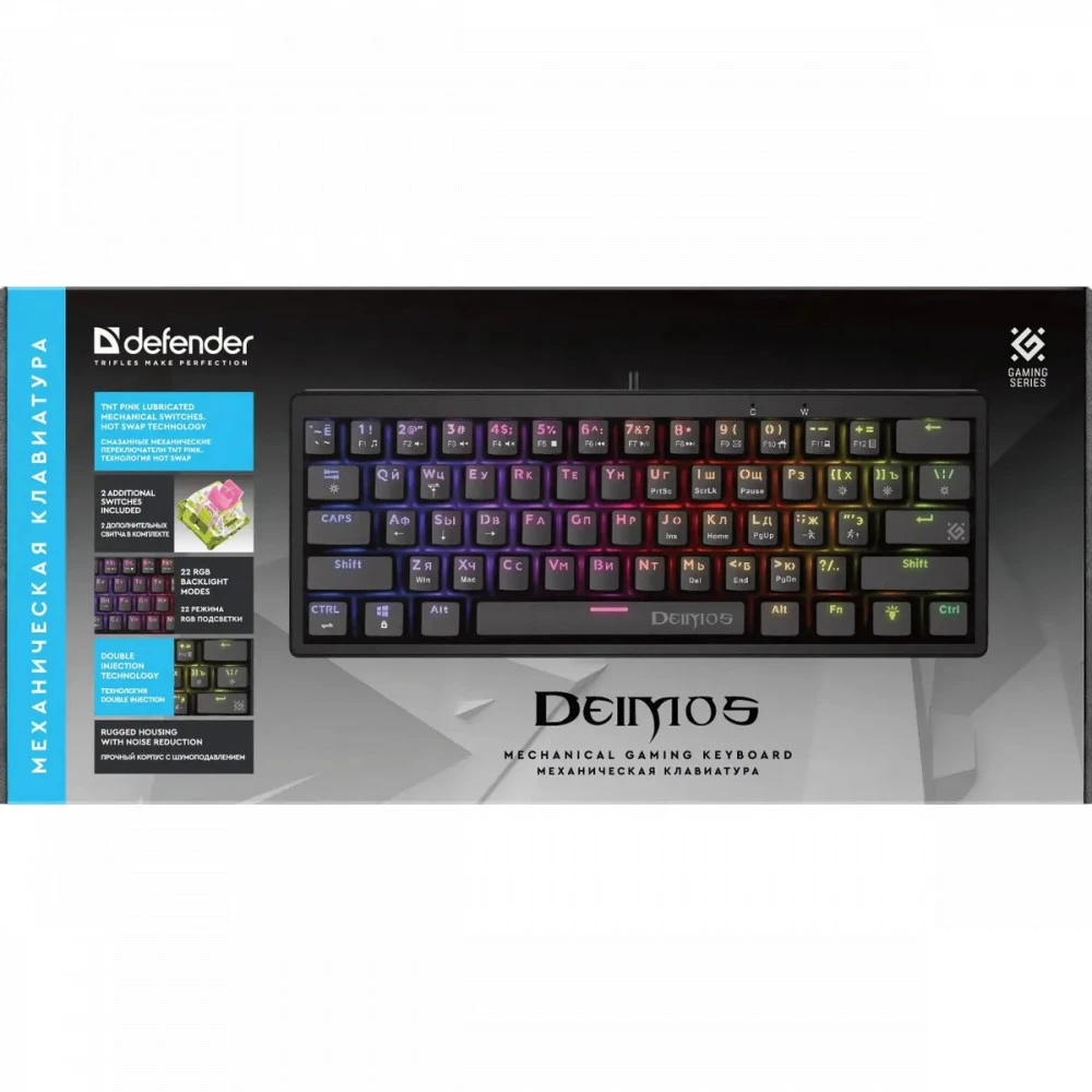 Клавиатура Defender Deimos GK-303 45304 Проводная, USB