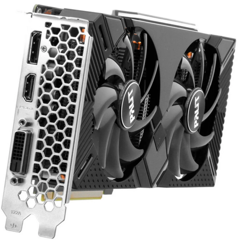Видеокарта Palit NVIDIA GeForce GTX 1660TI DUAL NE6166T018J9-1160C 6 ГБ