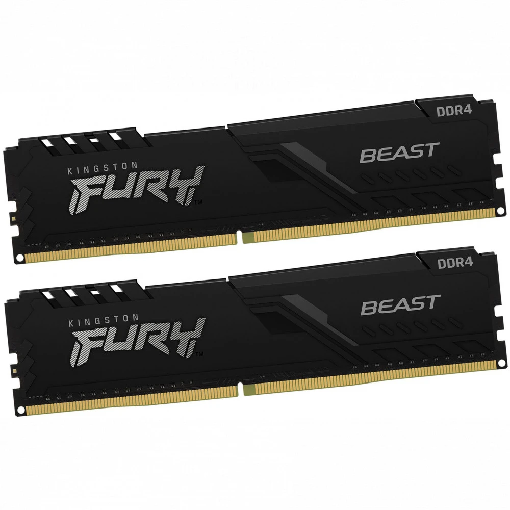 ОЗУ Kingston FURY Beast 32 ГБ KF426C16BBK2/32 DIMM, DDR4, 32 Гб (2 х 16 Гб), 2666 МГц